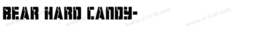 Bear hard candy字体转换